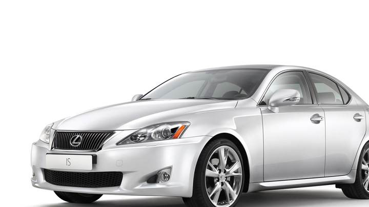 2009 Lexus IS Side Front Pose N White Background